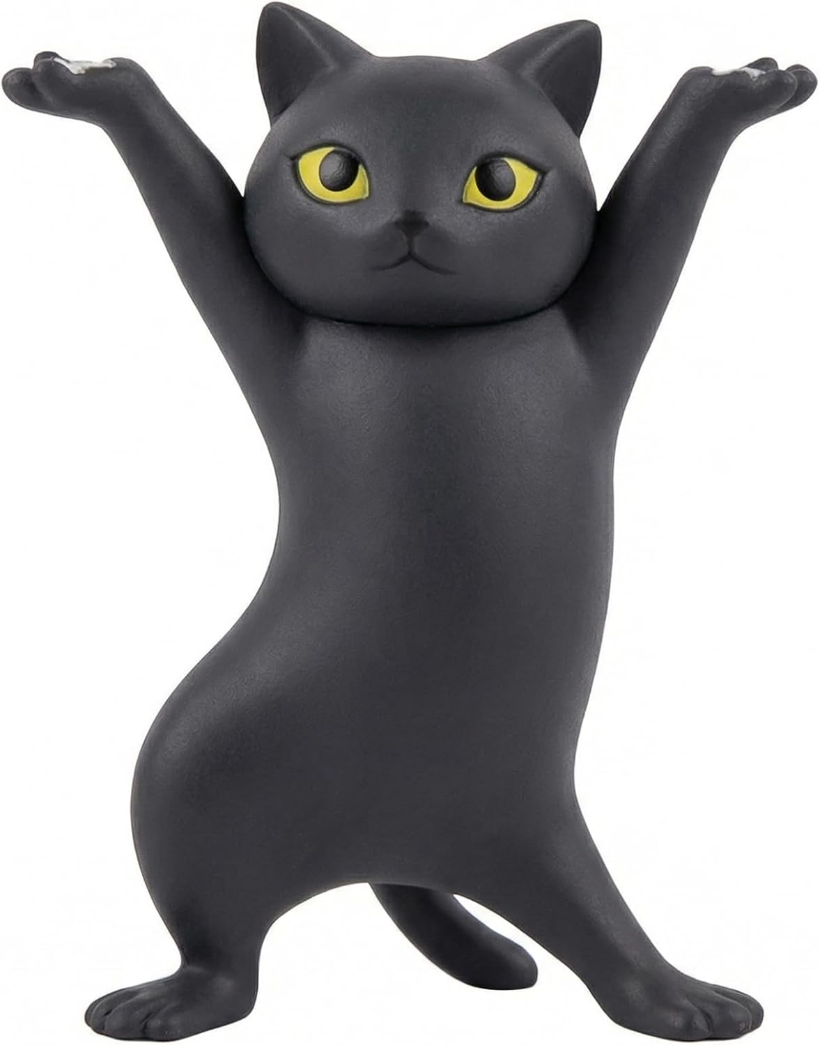 Cute black cat figurine pen holder for cat lovers