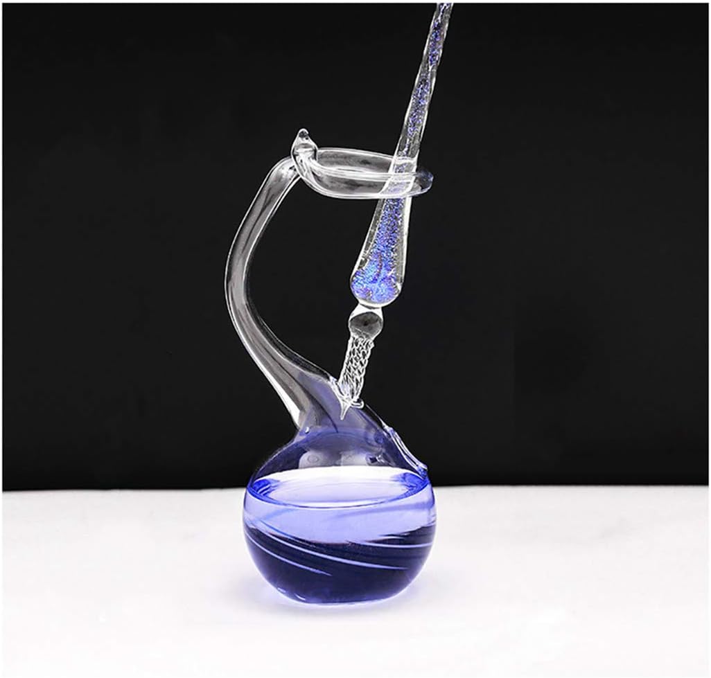 Earlyred crystal glass dip pen holder with inkwell