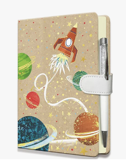 Rocket Space Diary with Pen